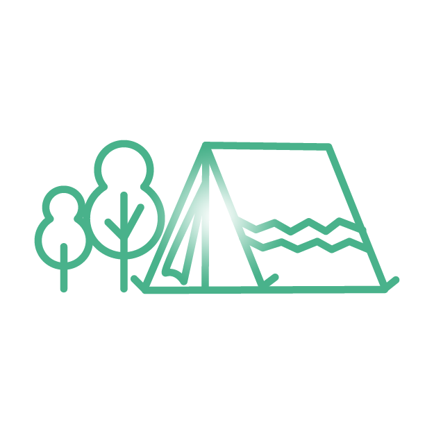 Camping by the brook